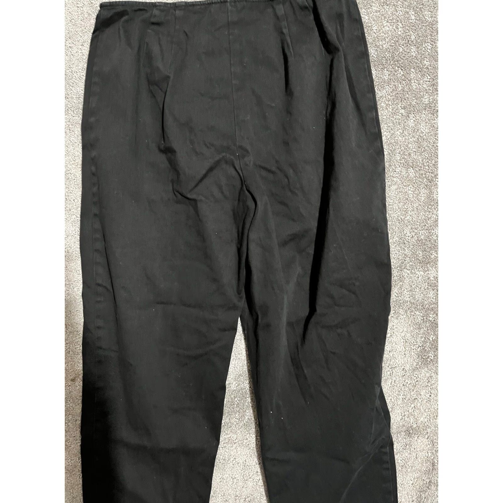 Ann Taylor Loft Ann Taylor Loft Brand Black Stretch Cropped High Rise Pants 12P Women’s Size 34" / US 12 / IT 48 - 4 Thumbnail
