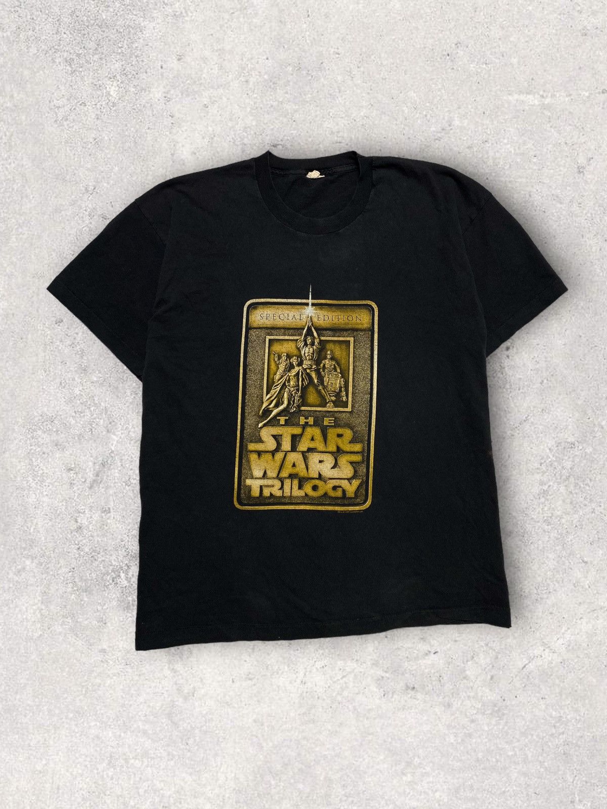 Other Vintage 90s y2k Star Wars trilogy black tee movie T-shirt Size US L / EU 52-54 / 3 - 1 Thumbnail