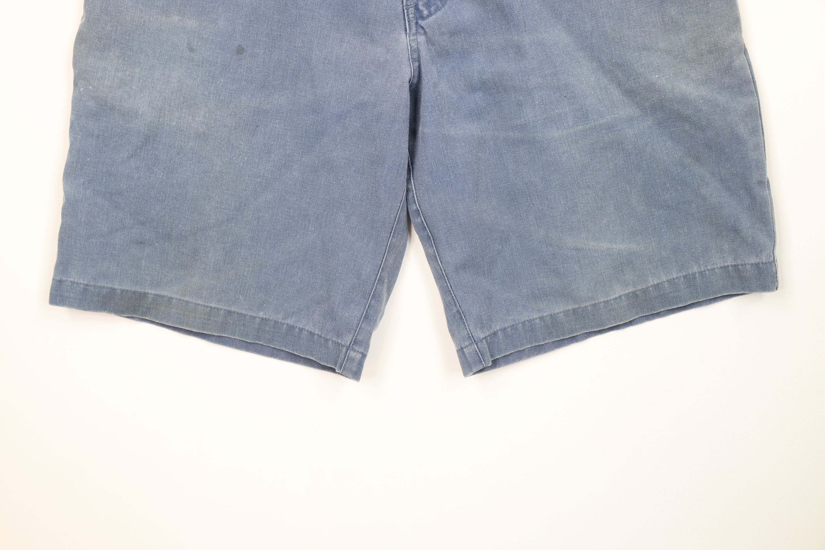 Vintage Vintage 90s Streetwear Knee Pigment Dye Stonewash Shorts Size US 30 / EU 46 - 4 Thumbnail