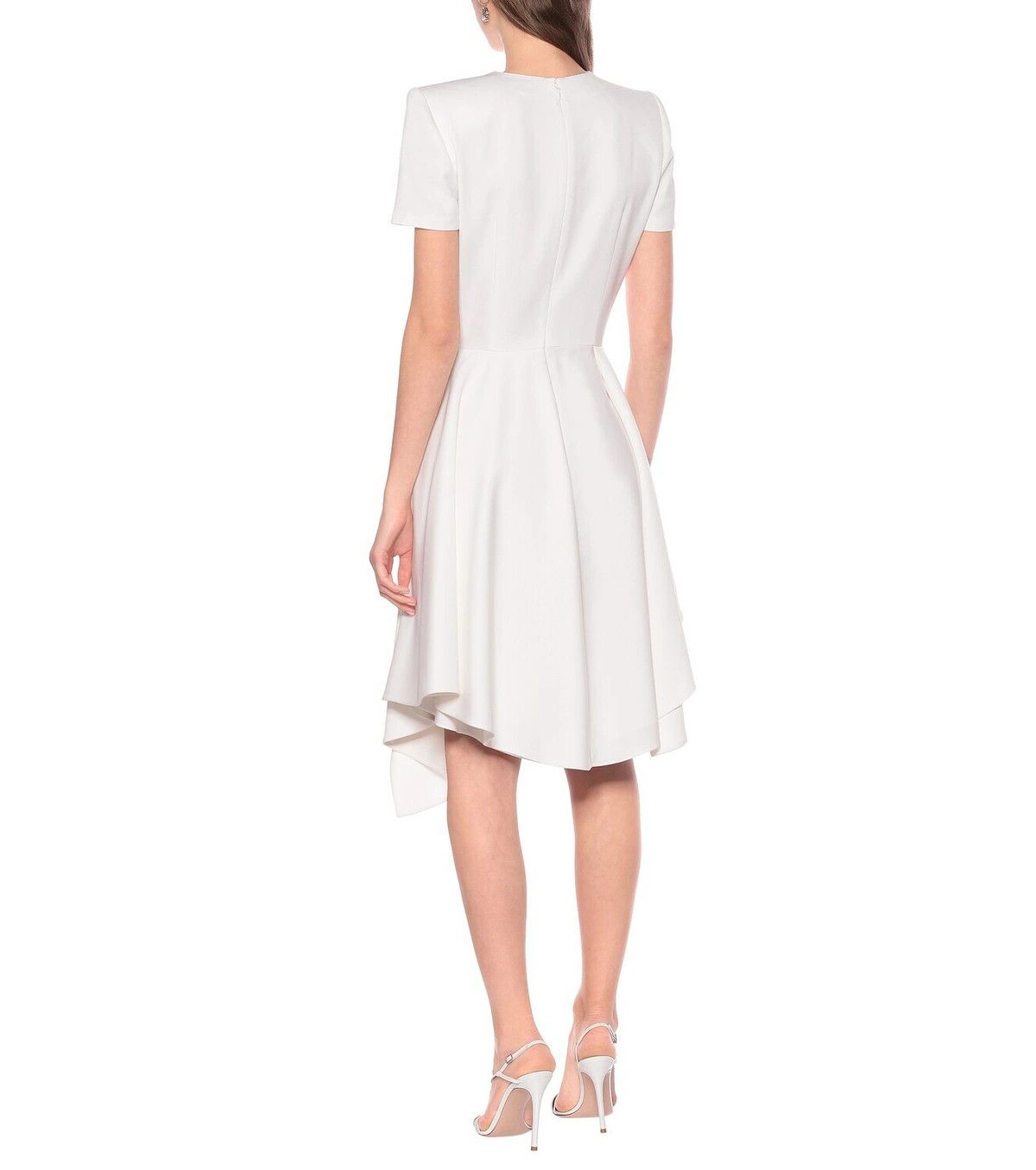 Alexander McQueen o1y0325 Midi Dress in White Size M / US 6-8 / IT 42-44 - 2 Thumbnail