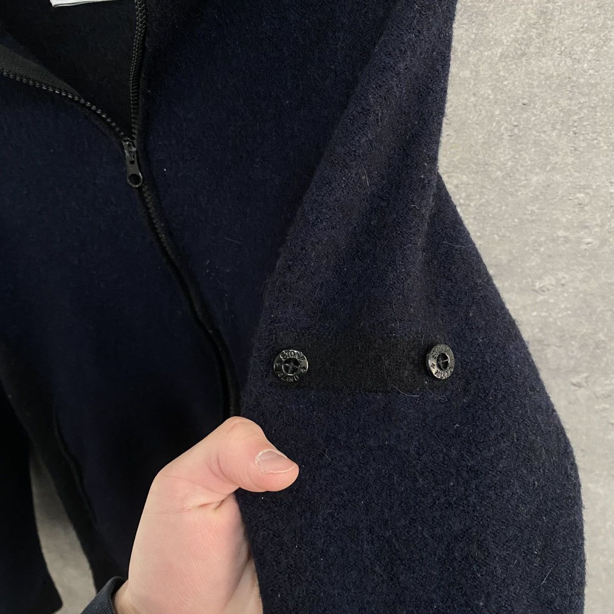Stone Island Stone Island Wool Zip Hoodie Fleece Jacket Size US S / EU 44-46 / 1 - 6 Thumbnail