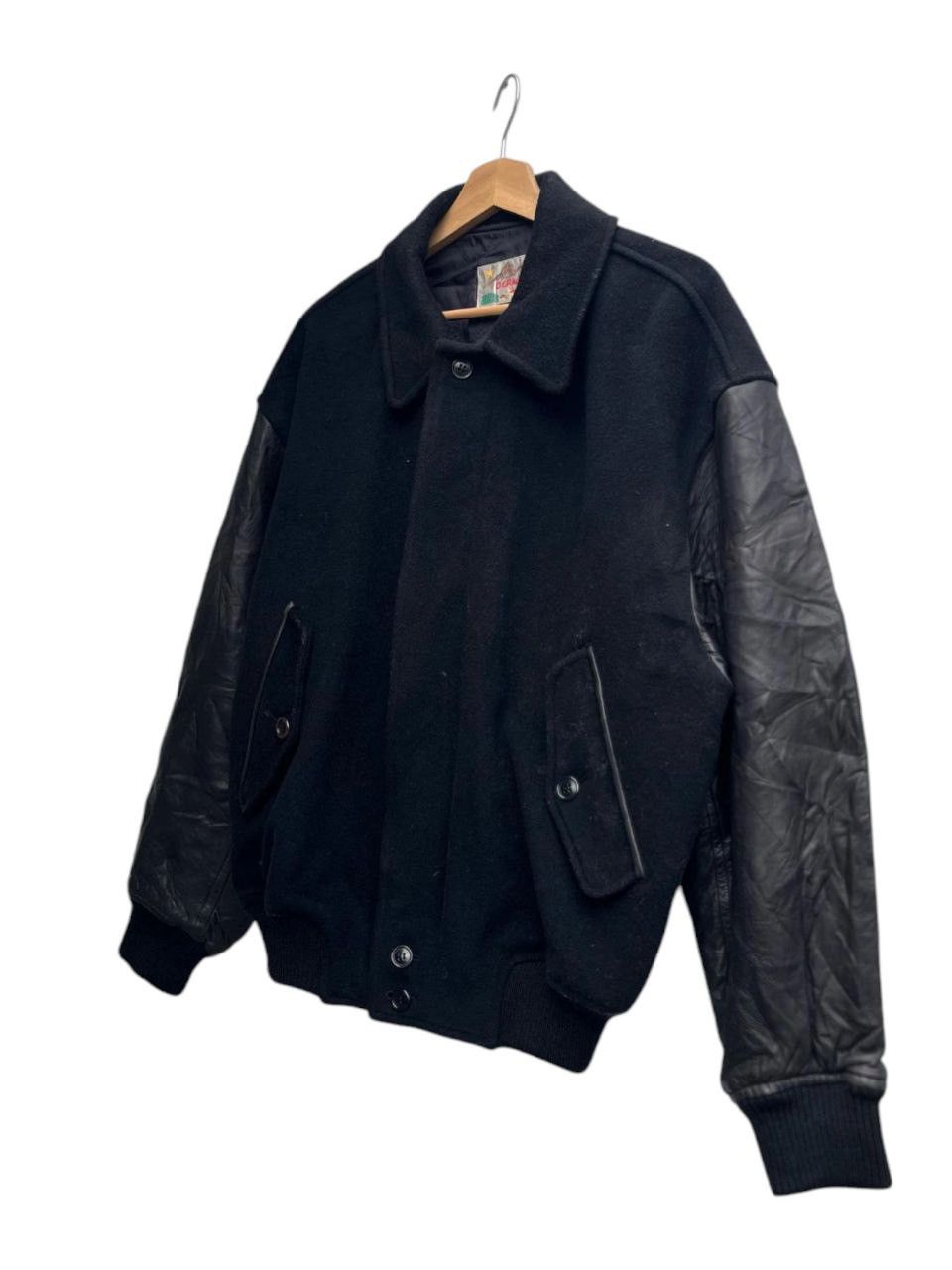 Japanese Brand Vintage D. Grace Sheepskin Leather Sleeve Varsity Jacket Size US M / EU 48-50 / 2 - 5 Thumbnail
