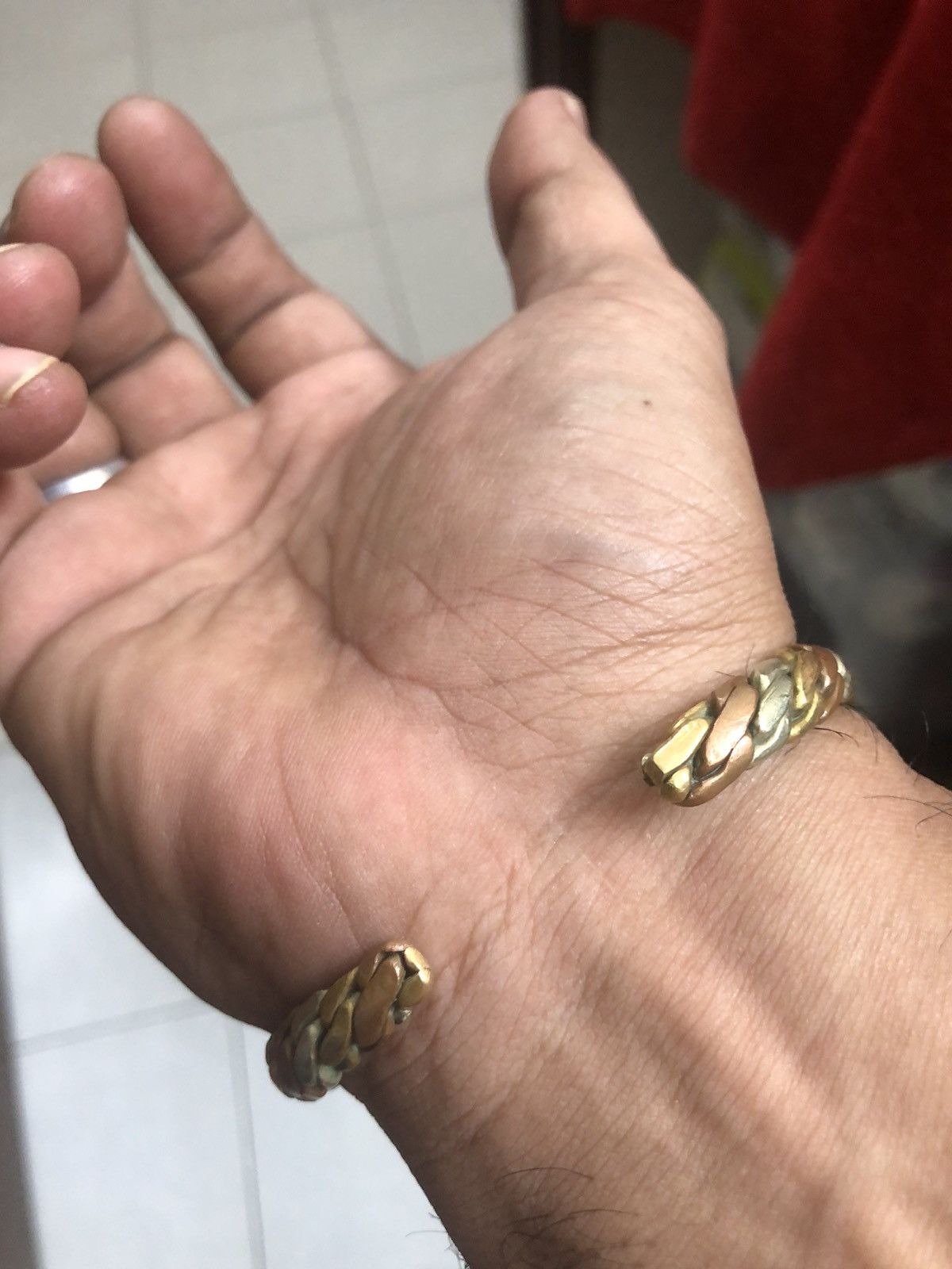 Vintage bangle brass Size ONE SIZE - 5 Thumbnail