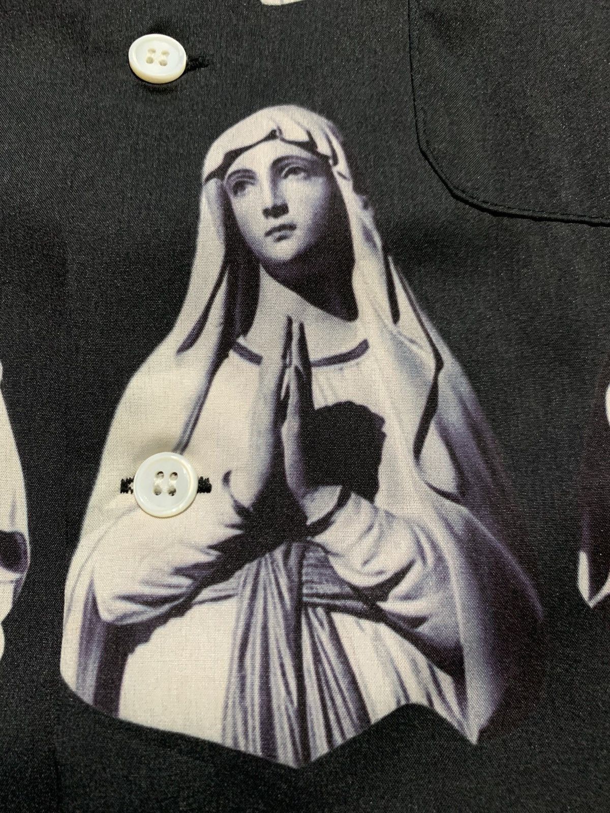 Other × Vintage 🔥Vintage Virgin Mary open collar shirt Size US L / EU 52-54 / 3 - 11 Thumbnail