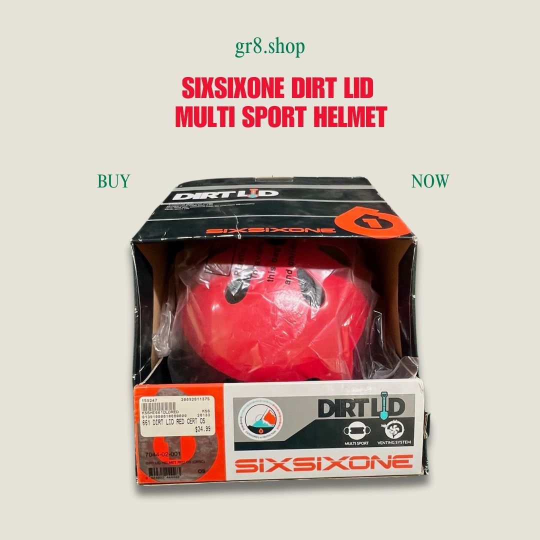 Other Sixsixone Dirt Lid Multi-Sport Helmet In Red With Venting Sy Size ONE SIZE - 1 Thumbnail