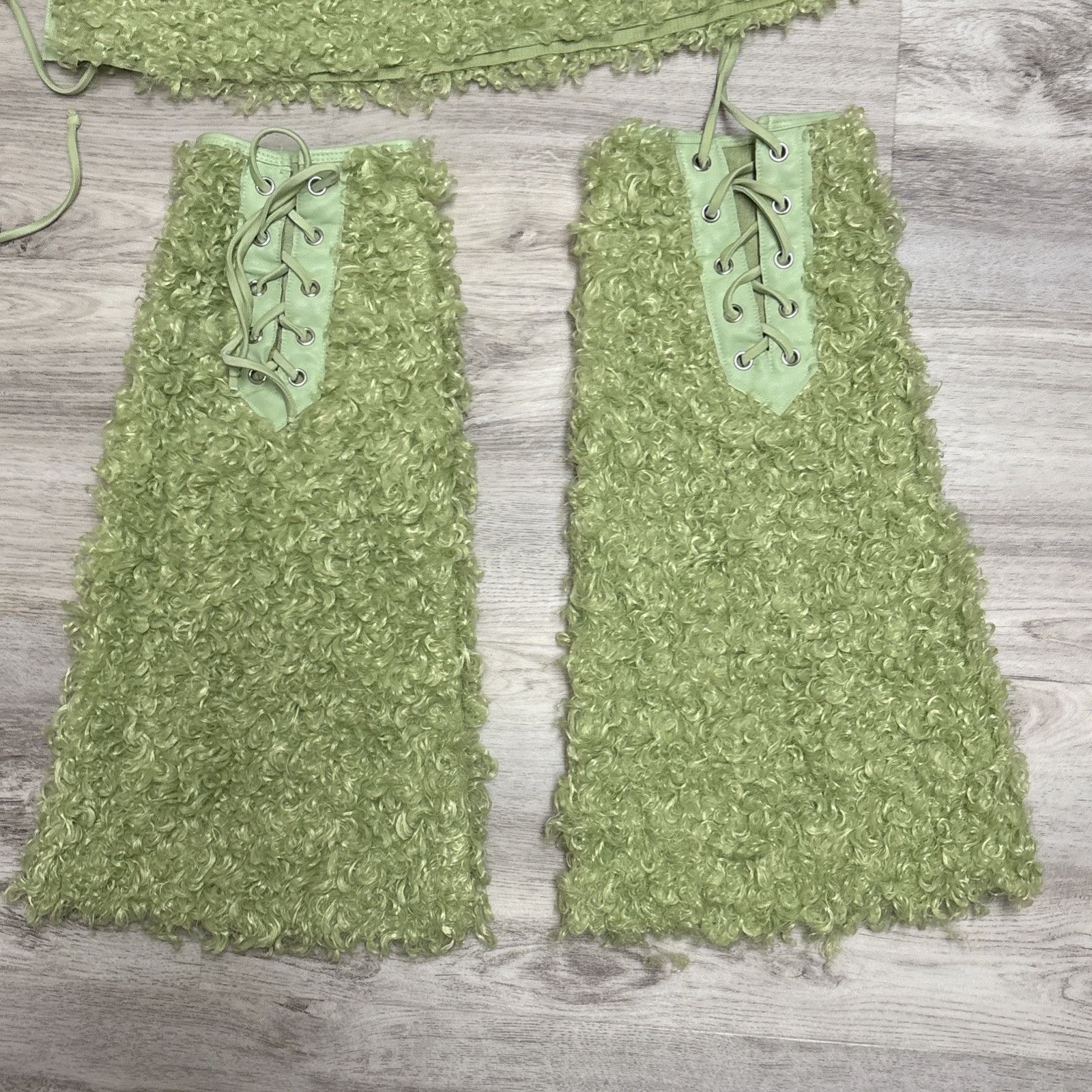 Fashion Nova Fashion Nova Bra Top Skirt Set w Leggings Size XL Green Faux Size XL / US 12-14 / IT 48-50 - 9 Thumbnail