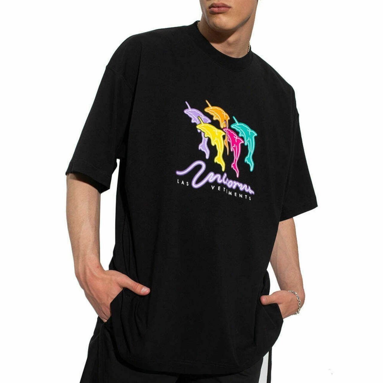 Vetements o1y0924 T-Shirt in Black Size US L / EU 52-54 / 3 - 2 Thumbnail