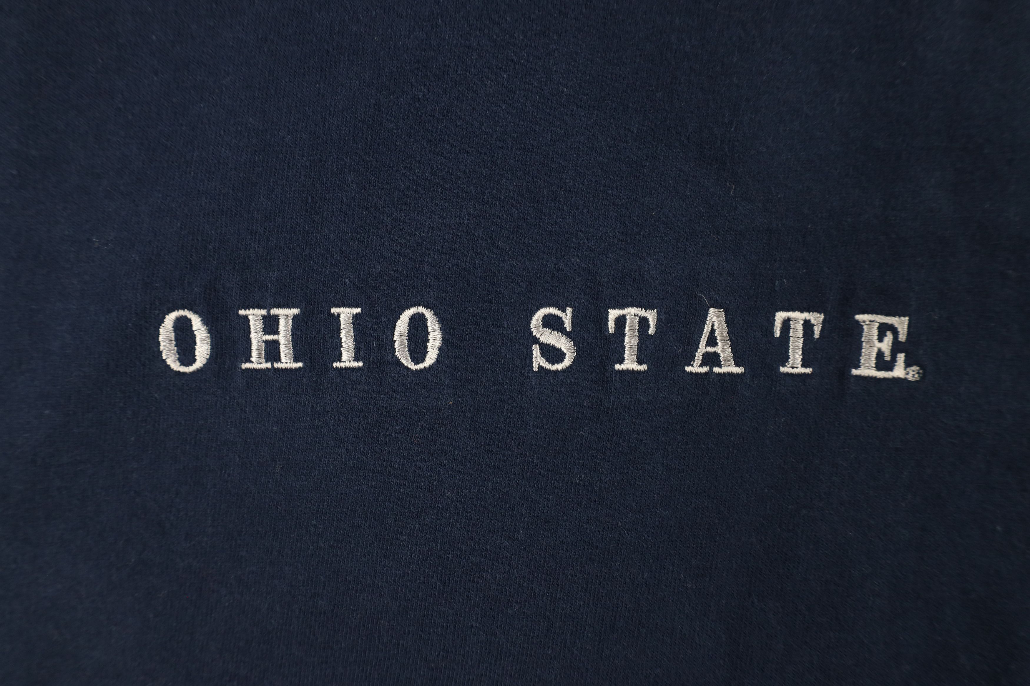 Vintage Vintage 90s Ohio State University T-Shirt Blue Cotton USA Size US L / EU 52-54 / 3 - 4 Thumbnail