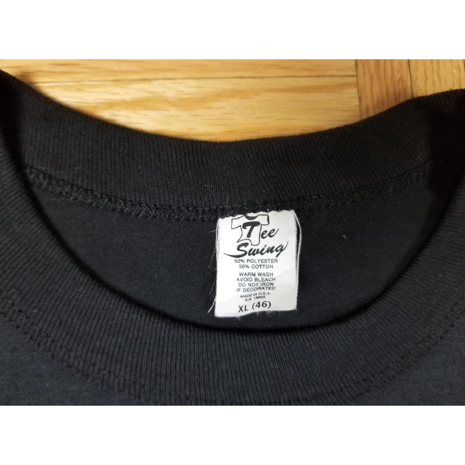 Vintage VINTAGE DEADSTOCK US NAVY SEALS SINGLE STICH BLACK T-SHIRT XLARGE XL MEN Shirt Short Sleeve Round Neck Cotton 88' USA Retro Rock Tropical Size US XL / EU 56 / 4 - 4 Thumbnail