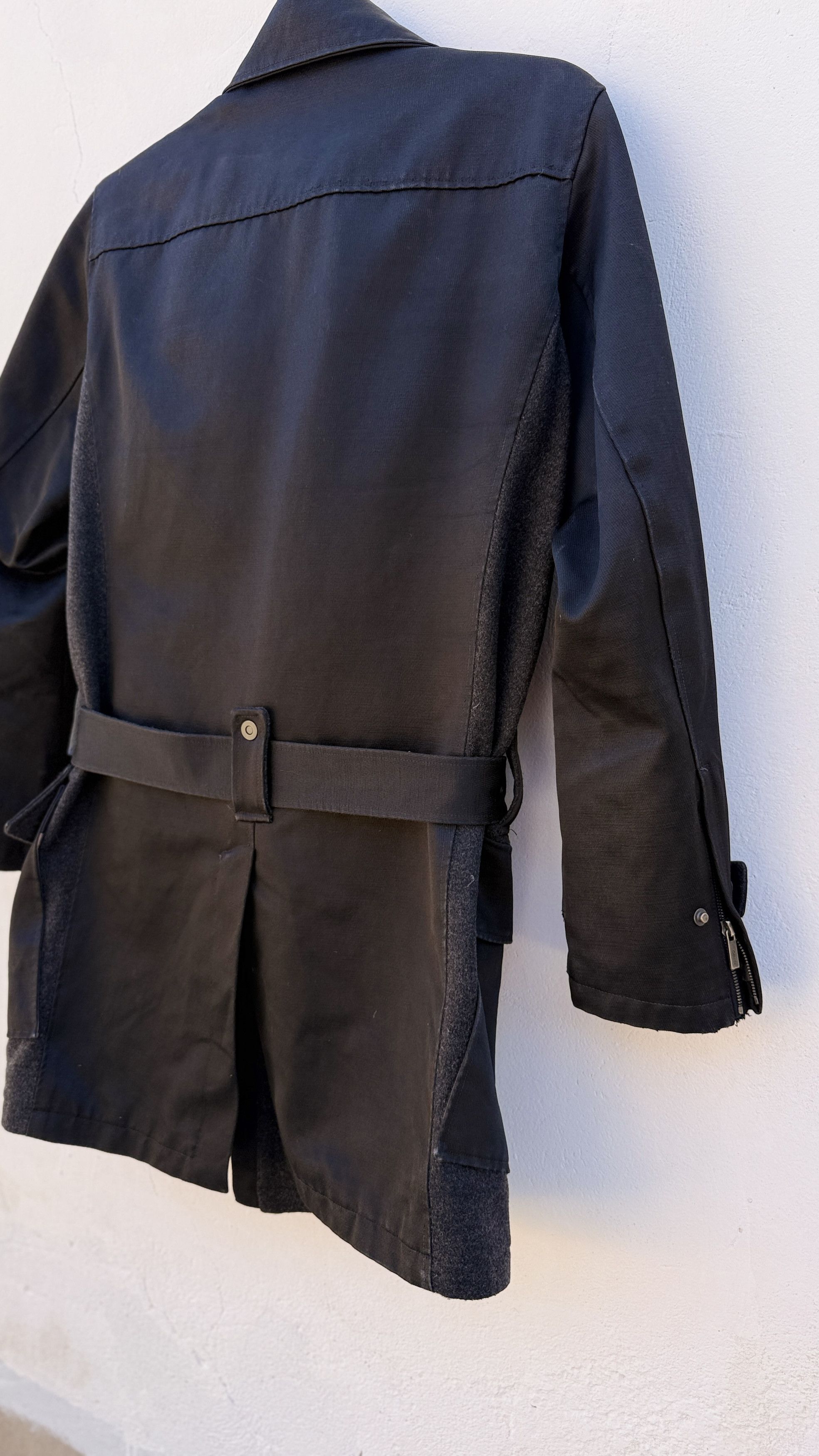 Kenzo 🔥 Kenzo dark gothic style belted coat down jacket wool Size US L / EU 52-54 / 3 - 10 Thumbnail