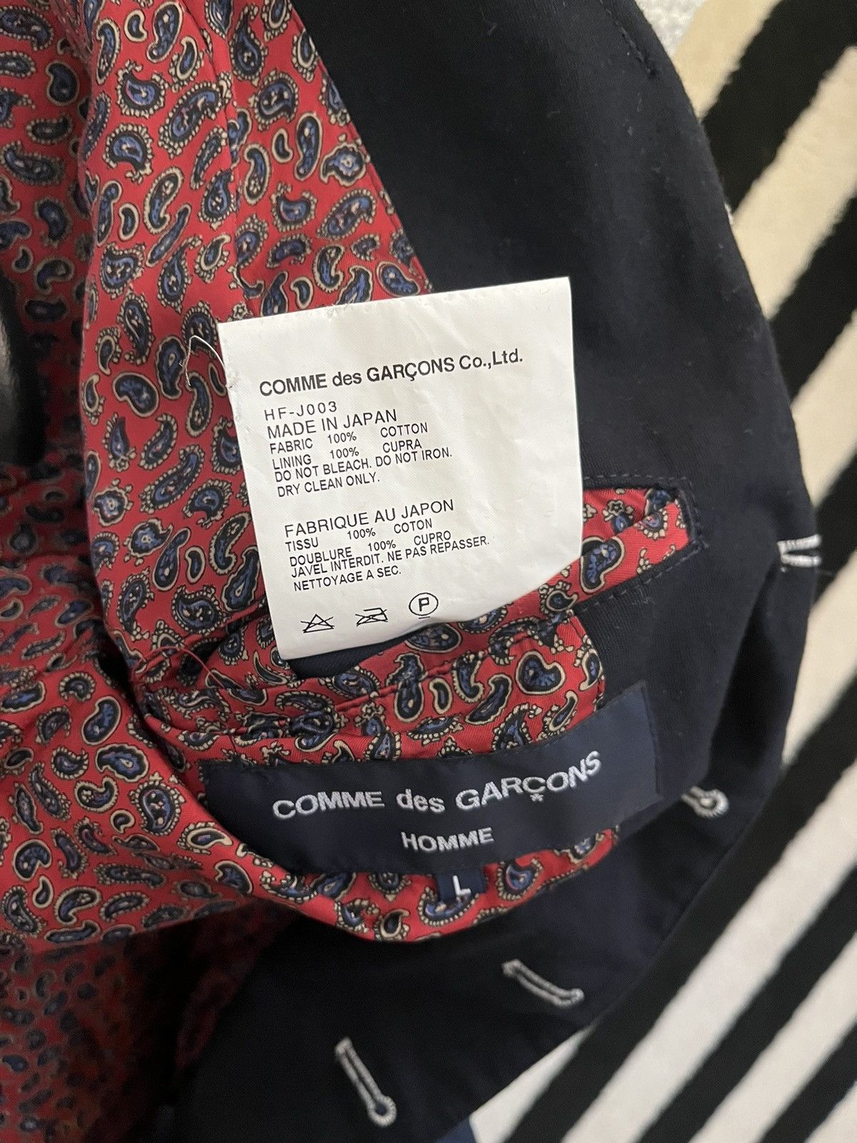 Comme des Garcons Homme Comme Des Garçons blazer Size 42S - 3 Thumbnail