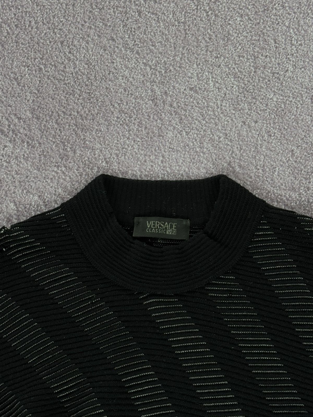 Versace Versace 90’s Vintage Knit V2 Archival Baggy Sweater Size US M / EU 48-50 / 2 - 6 Thumbnail