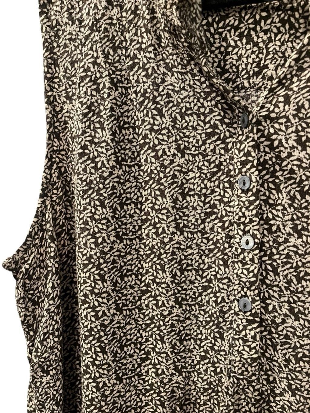 Faherty Faherty Faith Ruffle Leaf Batik Sleeveless Blouse Size Large Size L / US 10 / IT 46 - 7 Thumbnail