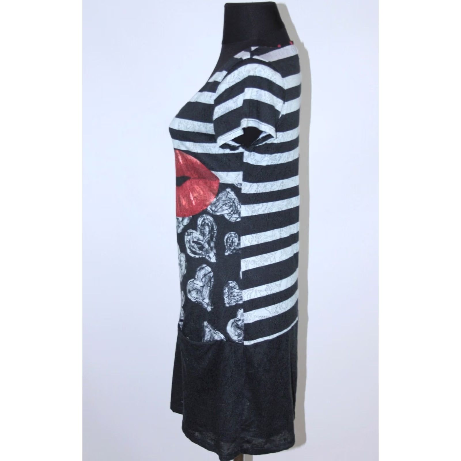 Desigual Desigual Dress Womens L Midi A-Line Black Size L Size L / US 10 / IT 46 - 4 Thumbnail