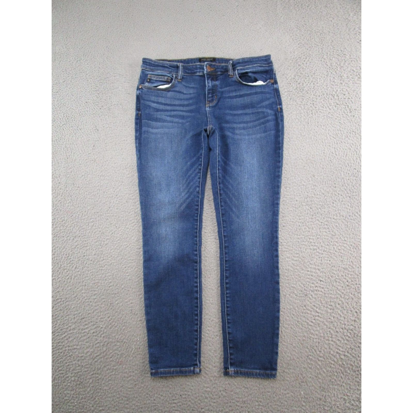 Denime Judy Blue Jeans Skinny 5-Pocket Denim Womens Size 32 Medium Blue Stretch Cotton Blend Classic Vintage: No Size 24" / US 00 / IT 34 - 2 Thumbnail