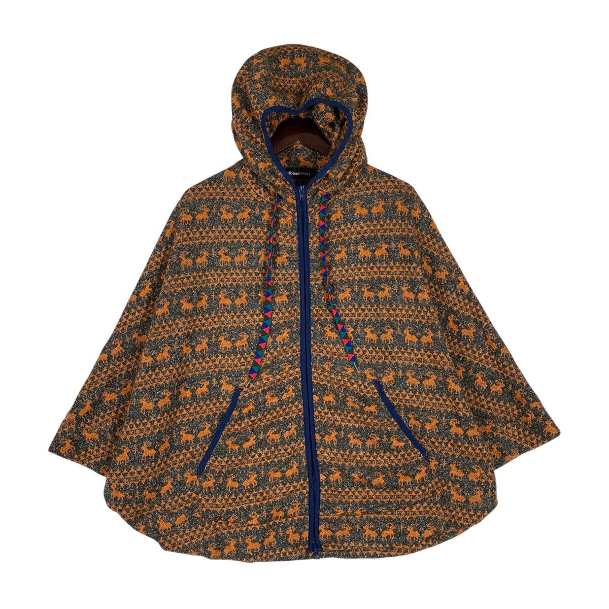 mercibeaucoup Mercibeaucoup, Japan Designer Jealou-Sika Deer Knit Poncho Size L / US 10 / IT 46 - 13 Thumbnail
