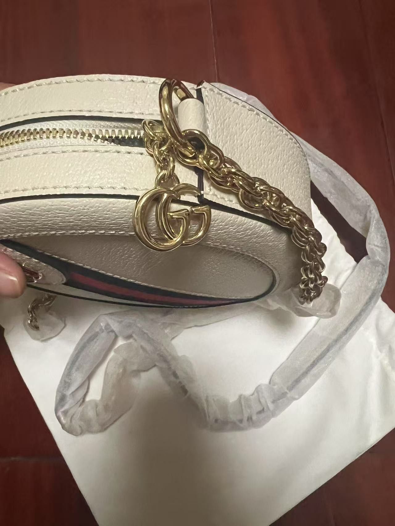 Gucci Gucci Ophidia Round Shoulder Bag Mini White Size ONE SIZE - 4 Thumbnail
