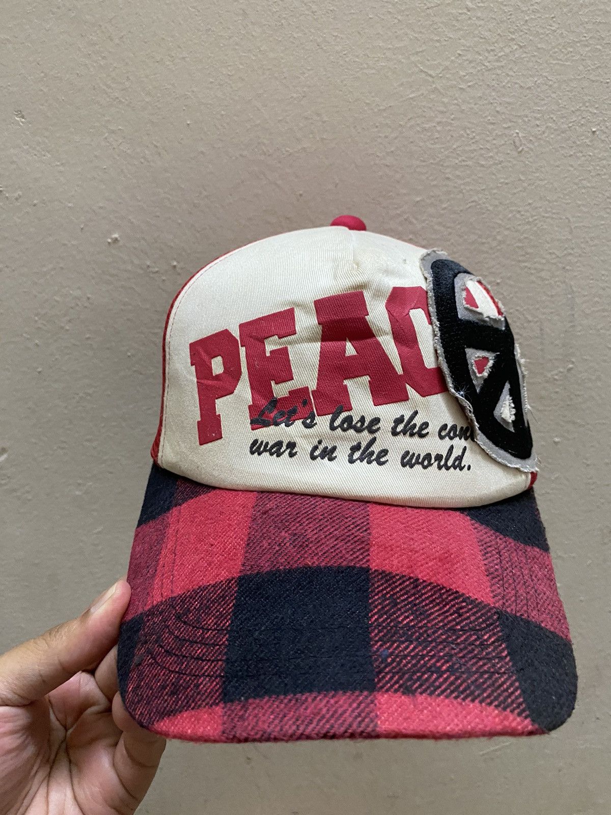 Unsound Rags Peace War is Not the Answer Distressed Trucker Hat Size ONE SIZE - 1 Thumbnail