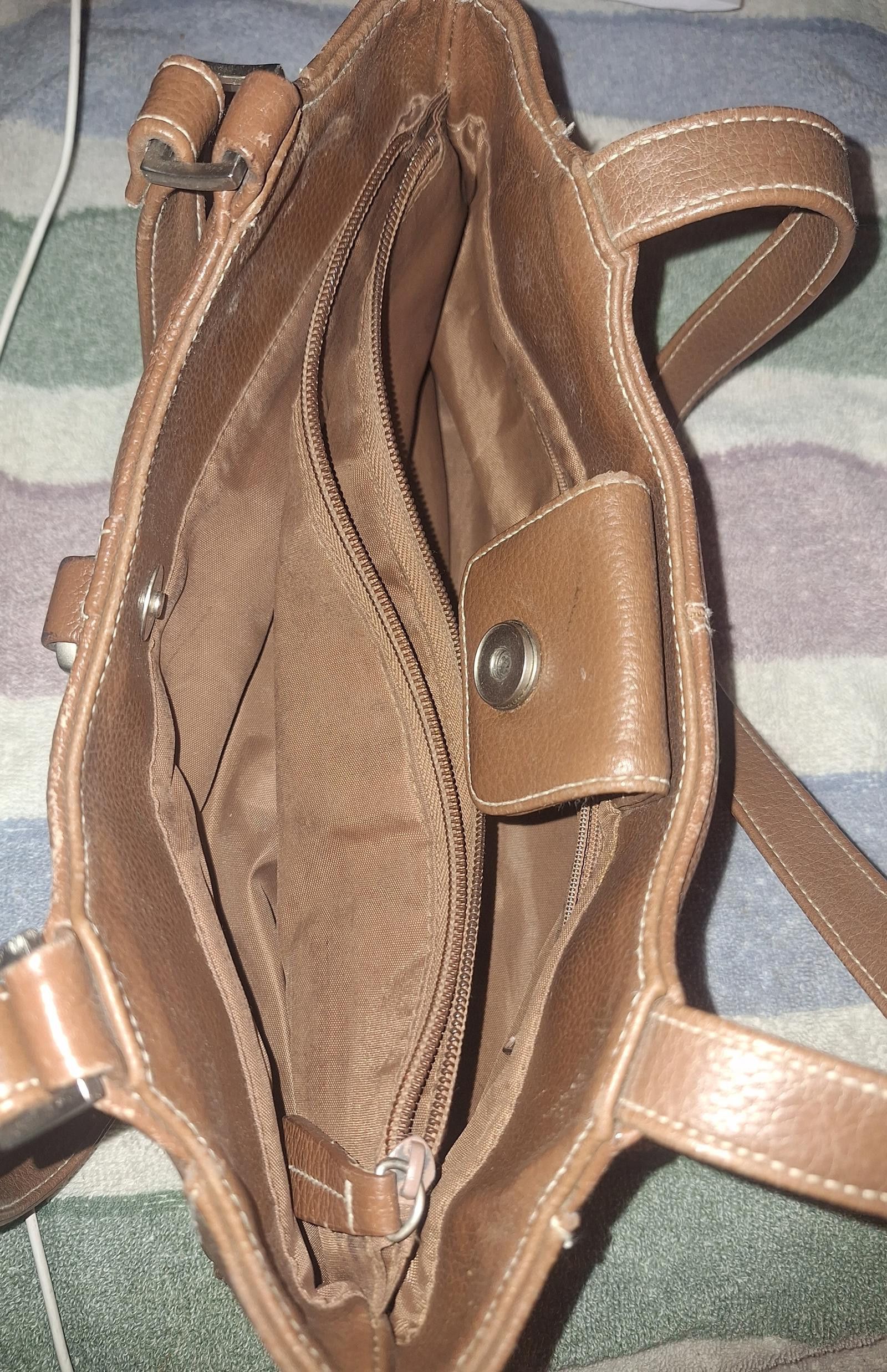 Mossimo Brown Leather Mossimo Shoulder Purse Size ONE SIZE - 5 Thumbnail