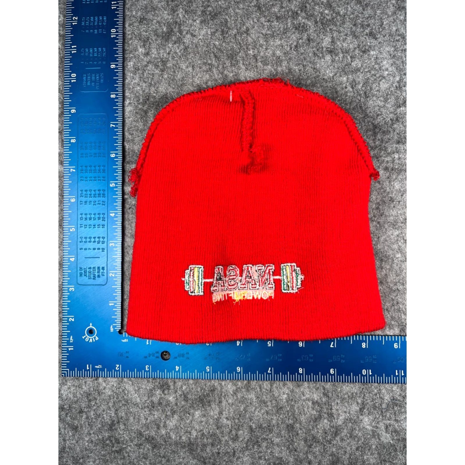 Vintage NASA Beanie Toque Hat Adult One Size Red Knit Acrylic Embroidered Ski Brand: Yupoong Unisex Size ONE SIZE - 5 Thumbnail