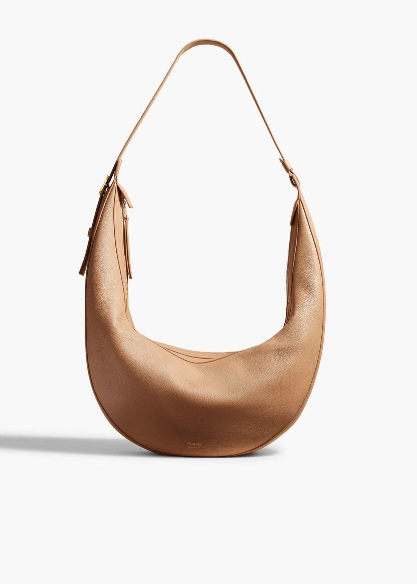 KHAITE KHAITE Augustina Hazelnut Pebbled Leather Hobo New Auth Size ONE SIZE - 2 Thumbnail