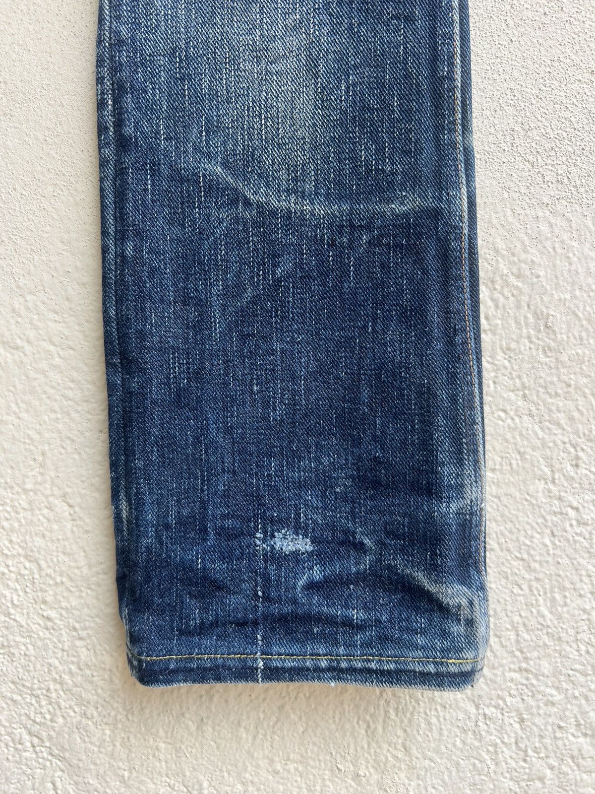 Freewheelers Trashed West Ride Japan Thick Denim Bootcut Jeans Size US 28 / EU 44 - 9 Thumbnail