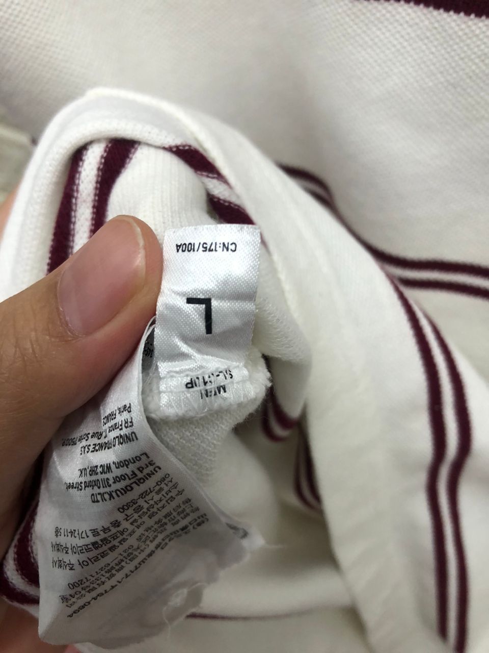 Japanese Brand vintage UNIQLO ORIGINAL WASH STRIPES POLO SHIRT Size US L / EU 52-54 / 3 - 12 Thumbnail