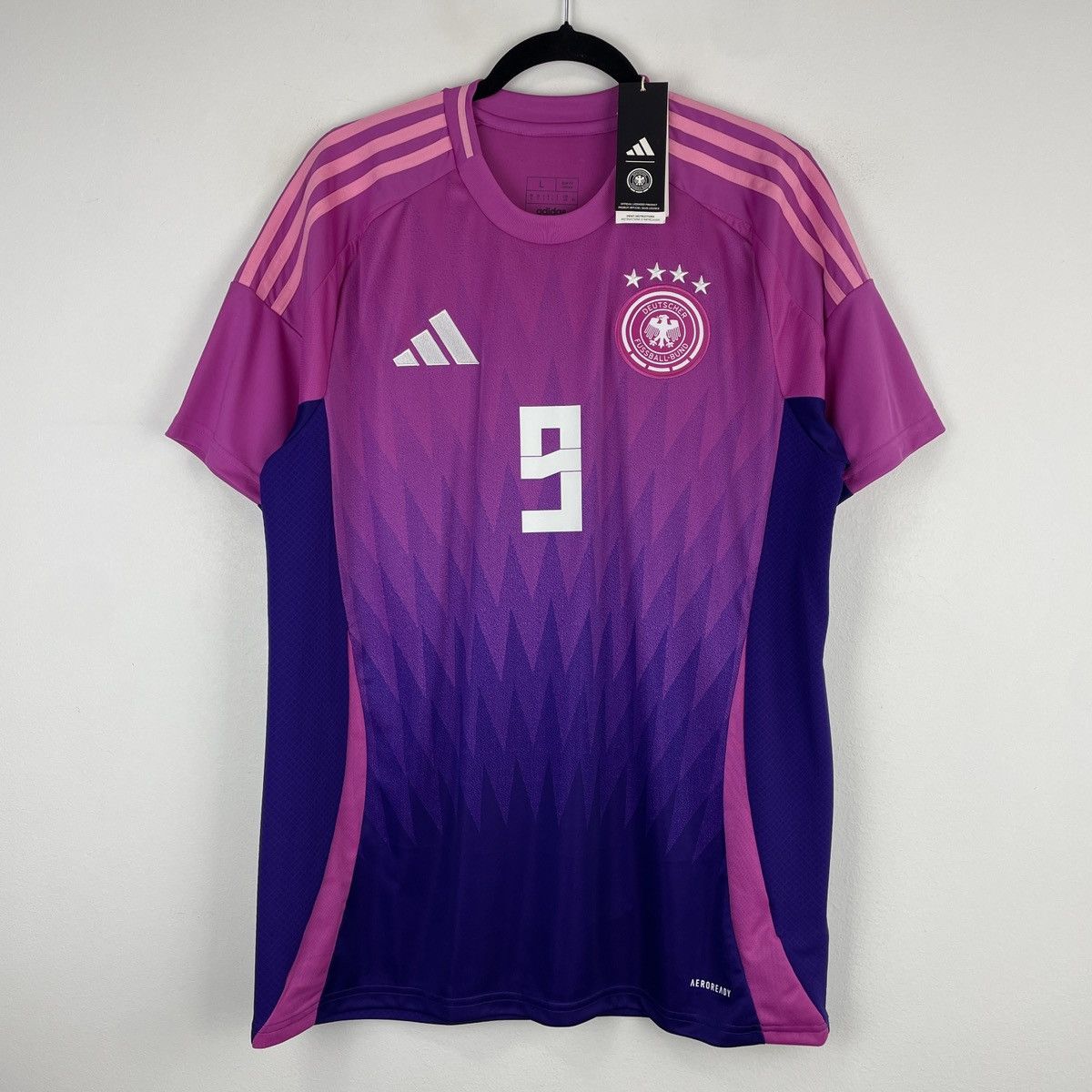 Adidas Germany Niclas Füllkrug Adidas Genuine Jersey 2024/2025 sz L Size US L / EU 52-54 / 3 - 2 Thumbnail