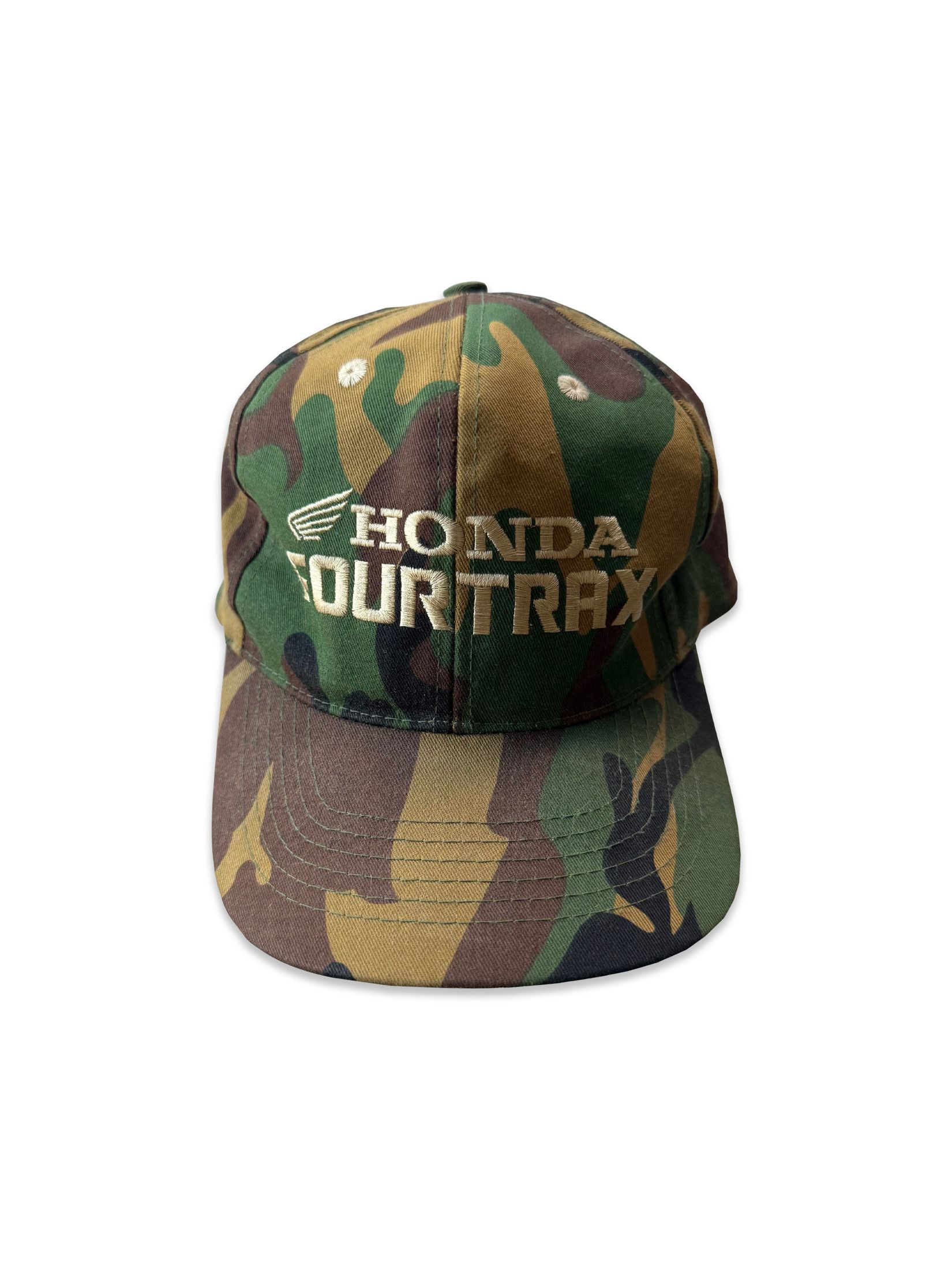 Honda 2000s Vintage Y2K Honda FourTrax ATV Camo Hat Size ONE SIZE - 1 Thumbnail
