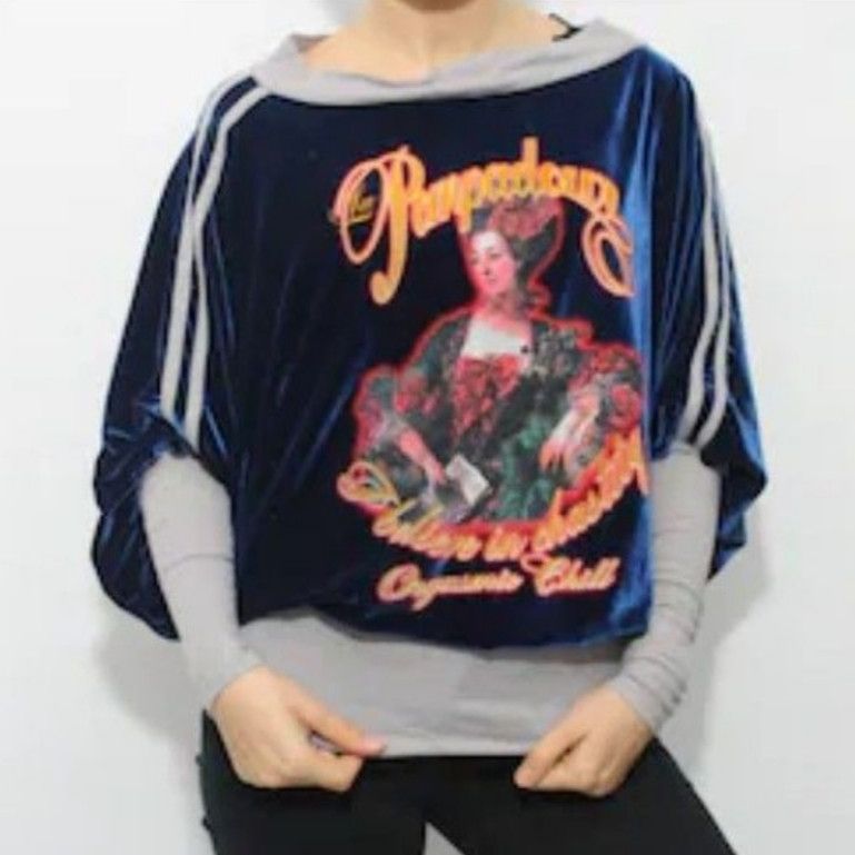 image of Archival Clothing x Dolce Gabbana Pickvintage D&g 'la Pompadour' Velour Badwing Velvet, Women's (Si