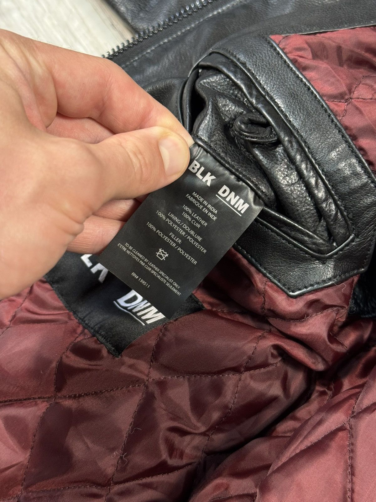 Blk Dnm BIk Dm Leather Flight Pockets Black Jacket Size S Size S / US 4 / IT 40 - 16 Thumbnail