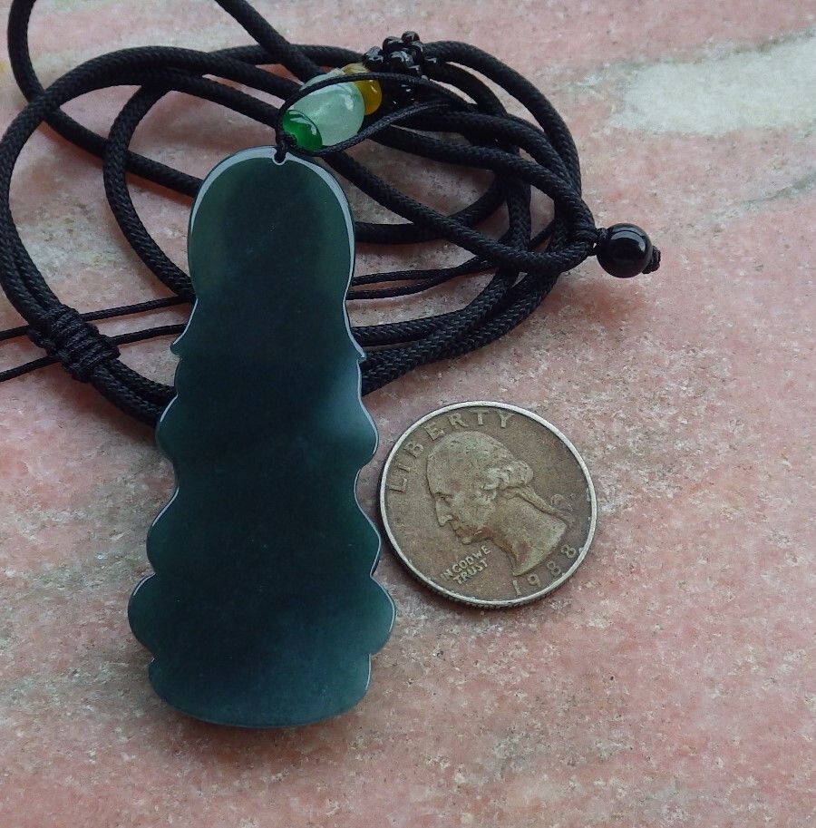 Other 106899 VS Certified Jadeite Jade Green Pendant Guanyin Size ONE SIZE - 9 Thumbnail