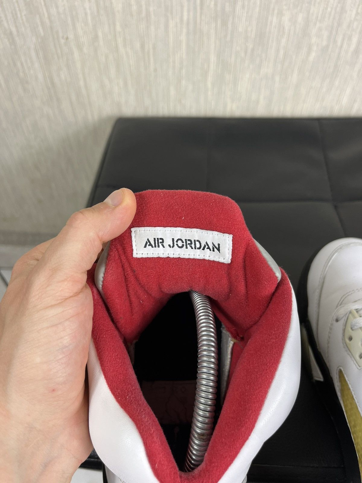 Jordan Brand × Nike × Vintage Vintage OG Nike air Jordan 5 V fire red sneakers 2012 retro Size US 7.5 / EU 40-41 - 14 Thumbnail