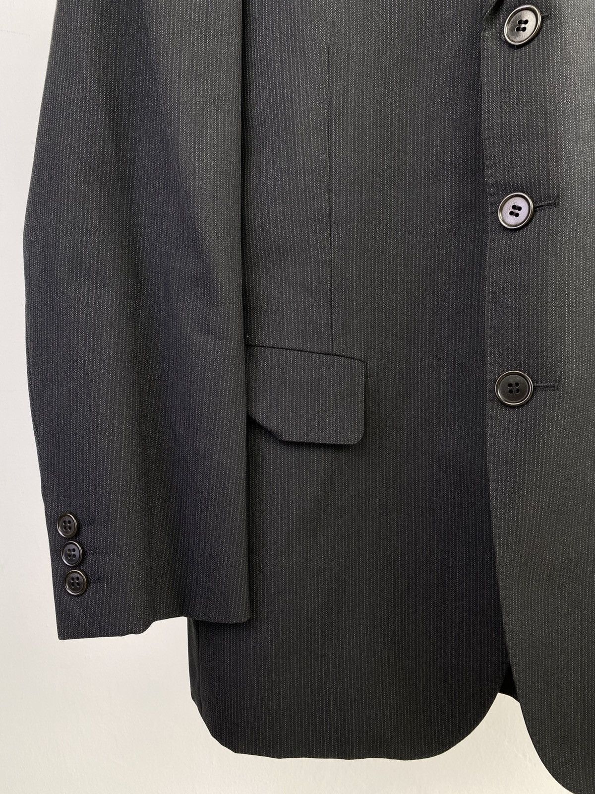 Yohji Yamamoto 90’s Vintage Yohji Design Studio Pinstripe Blazer Jacket Size US M / EU 48-50 / 2 - 8 Thumbnail