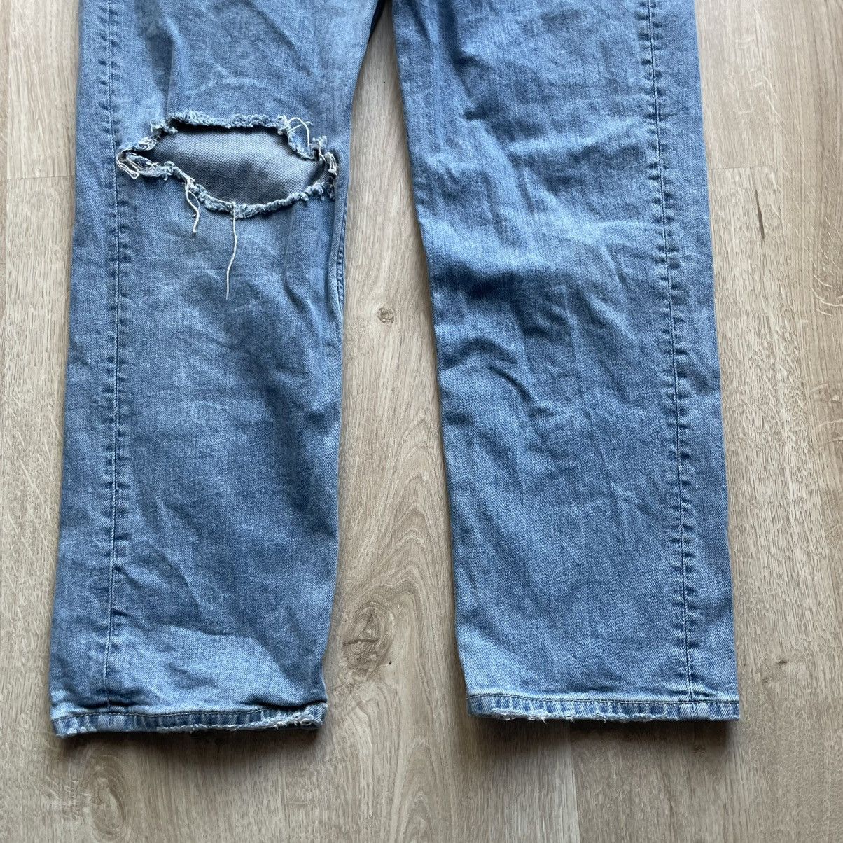 Tommy Hilfiger × Vintage Tommy Hillfiger Y2K Crazy Denim Workwear Carpenter Size US 30 / EU 46 - 5 Thumbnail