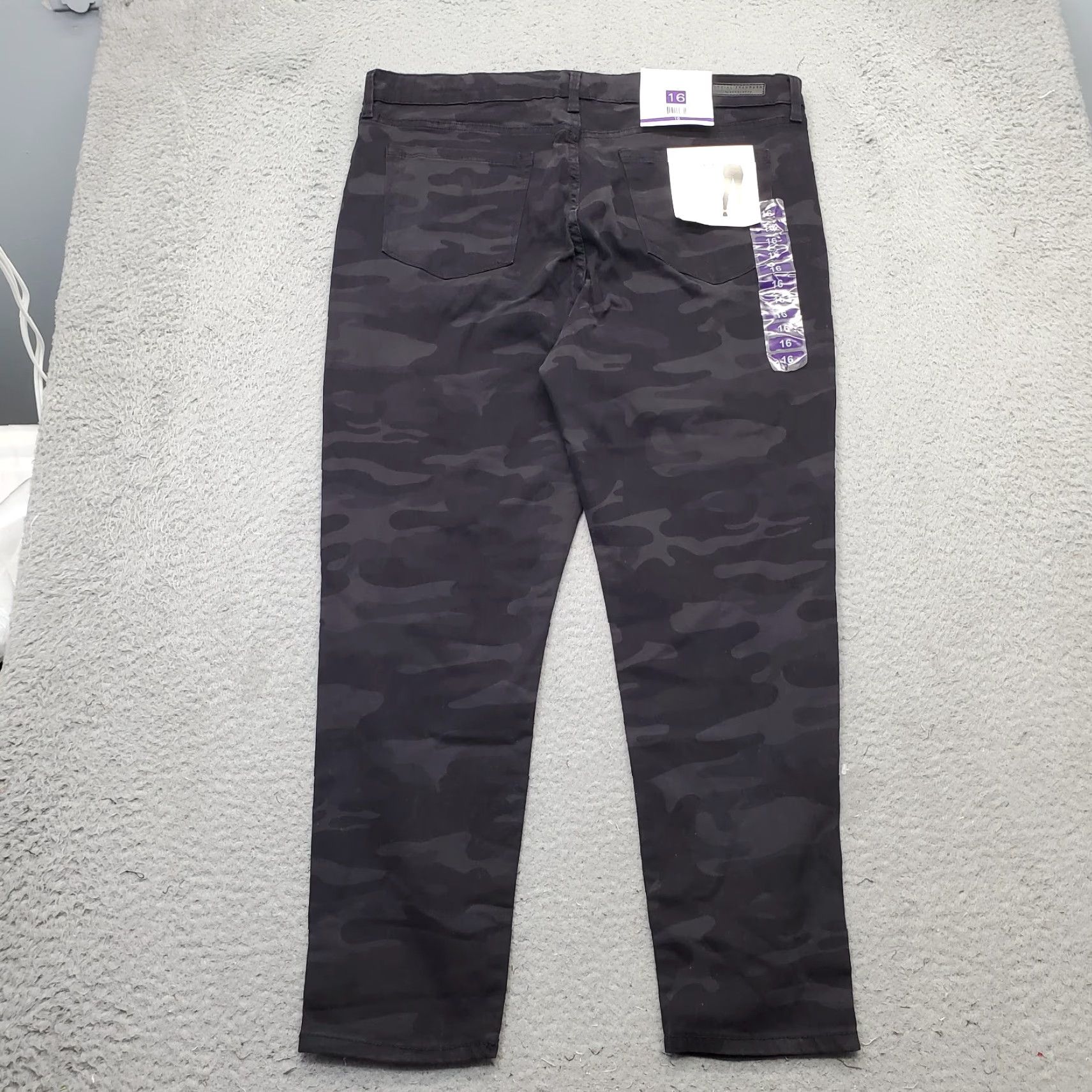 Sanctuary Sanctuary Womens Jeans 16 Multi Camo Mid Rise Ankle Skinny Denim 5-Pocket Stretch Comfort Size 38" / US 16 / IT 52 - 2 Thumbnail
