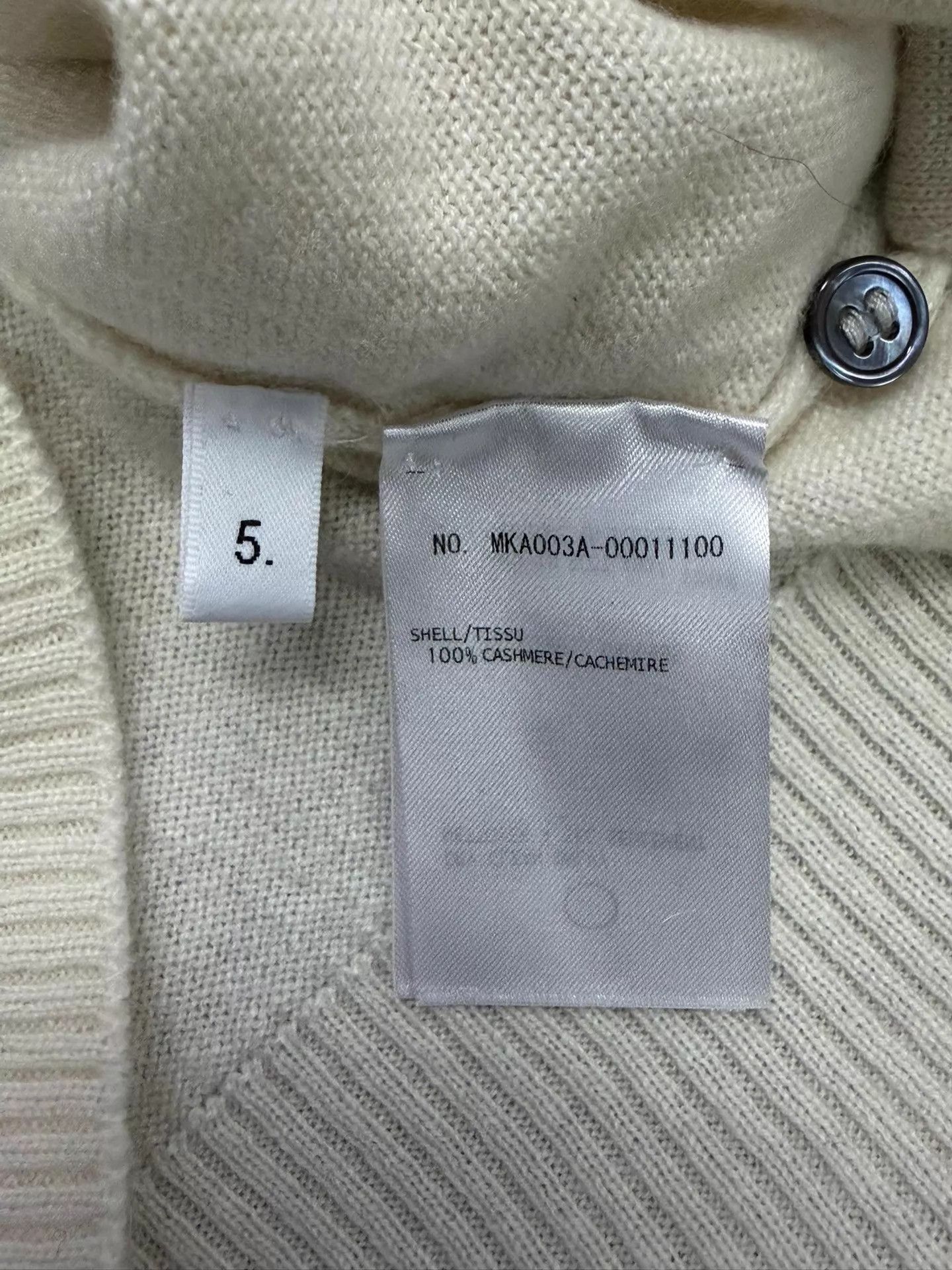 Thom Browne Thom Browne Men's 4-Bar Beige T-neck Cashmere Sweater Size US XXL / EU 58 / 5 - 5 Thumbnail