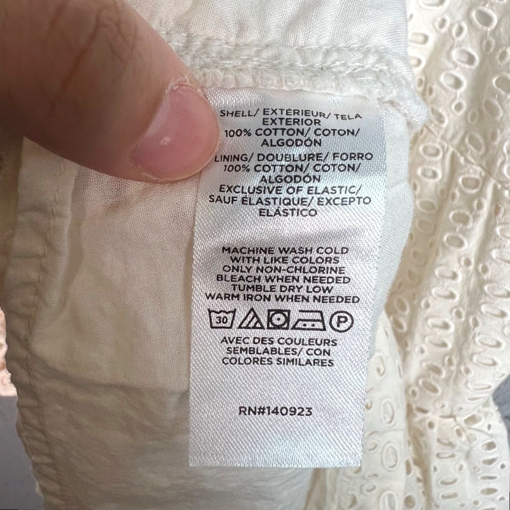 Loft Loft White Eyelet Cotton Sleeveless A-Line Dress Womens Size 6 Short Dress Size M / US 6-8 / IT 42-44 - 4 Thumbnail