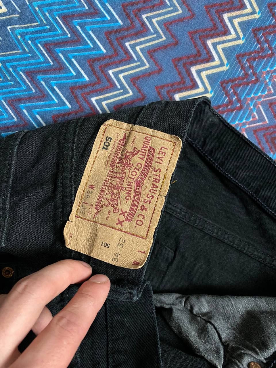 Levi's Denim pants black Levi's 501 vintage jeans W34 Y2K Size US 34 / EU 50 - 4 Thumbnail