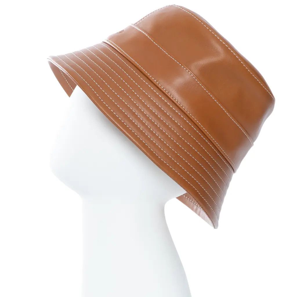 Loro Piana o1v3rcll0525 Size: S / Leather Hat / Cap in Brown Size ONE SIZE - 4 Thumbnail