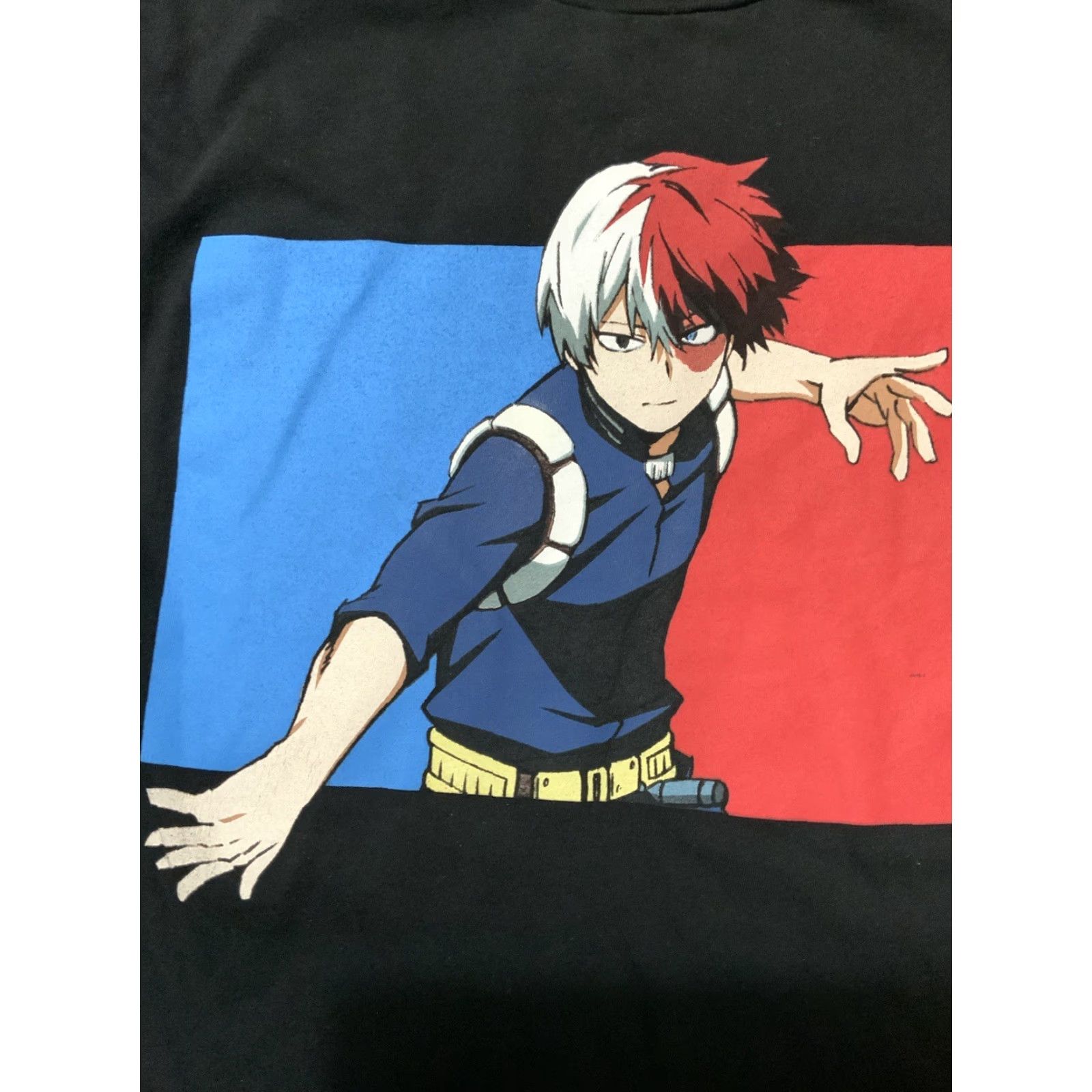 Vintage My Hero Academia Shoto Todoroki Ice Fire Manga Anime Graphic L/S T-Shirt Sz. M Men Black Size US M / EU 48-50 / 2 - 5 Thumbnail