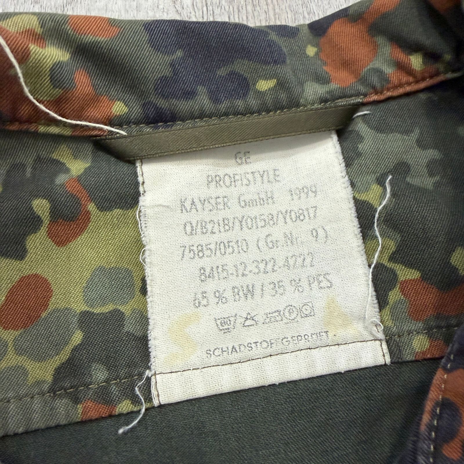 Vintage Vintage German Military Jacket Men's Large 1999 Kayser Size US L / EU 52-54 / 3 - 4 Thumbnail