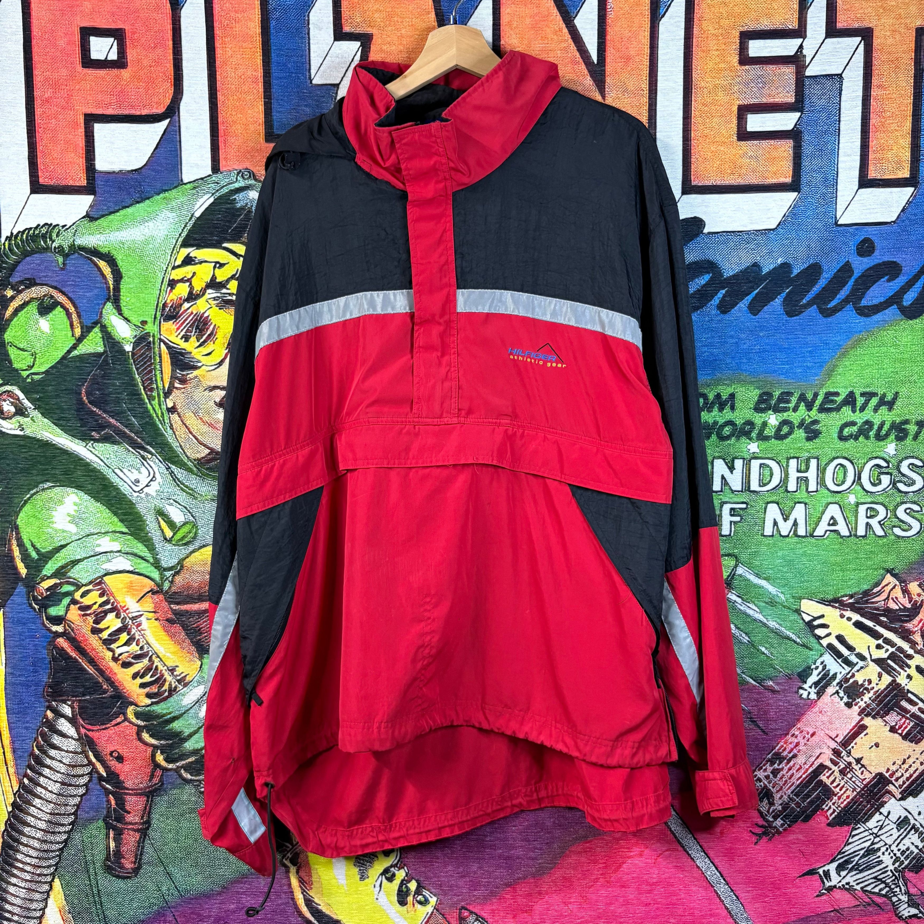 Tommy Hilfiger Vintage 90s Tommy Hilfiger Athletic Gear Nylon Windbreaker Size US XL / EU 56 / 4 - 1 Thumbnail