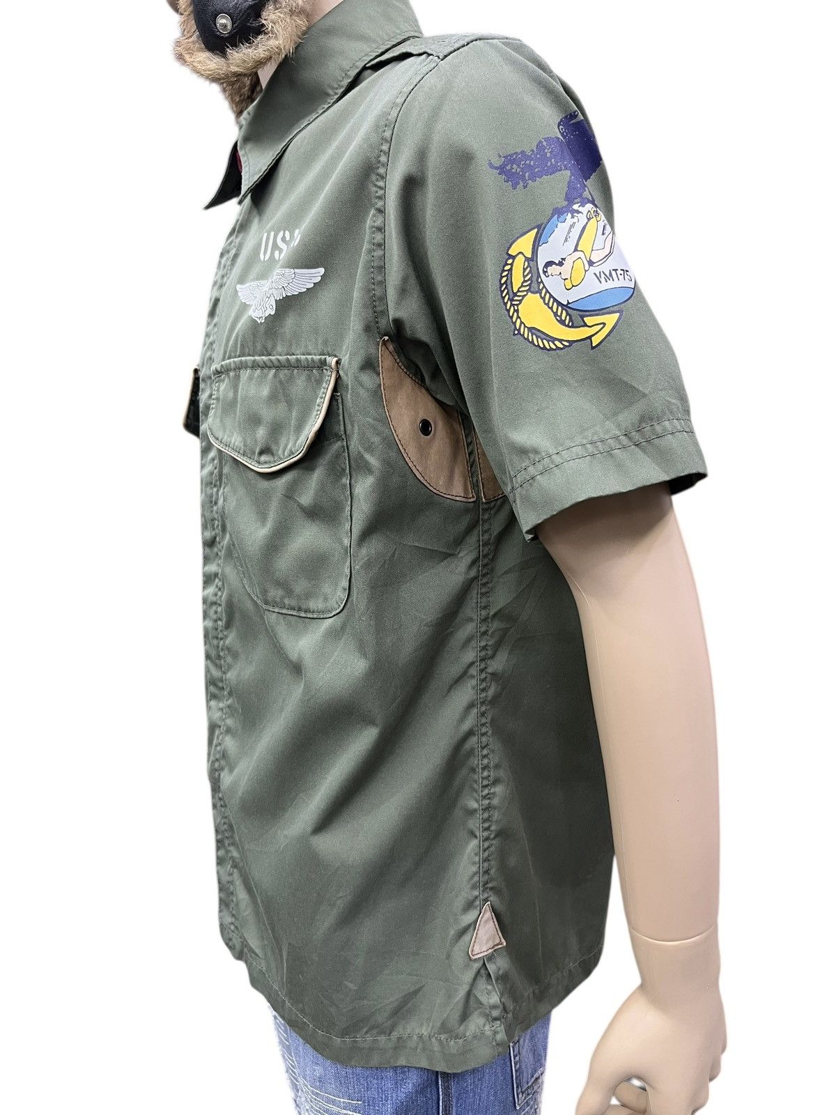 Avirex 💀Vintage Avirex USMC VMF-214 Whistling Death Shirt Size US L / EU 52-54 / 3 - 8 Thumbnail