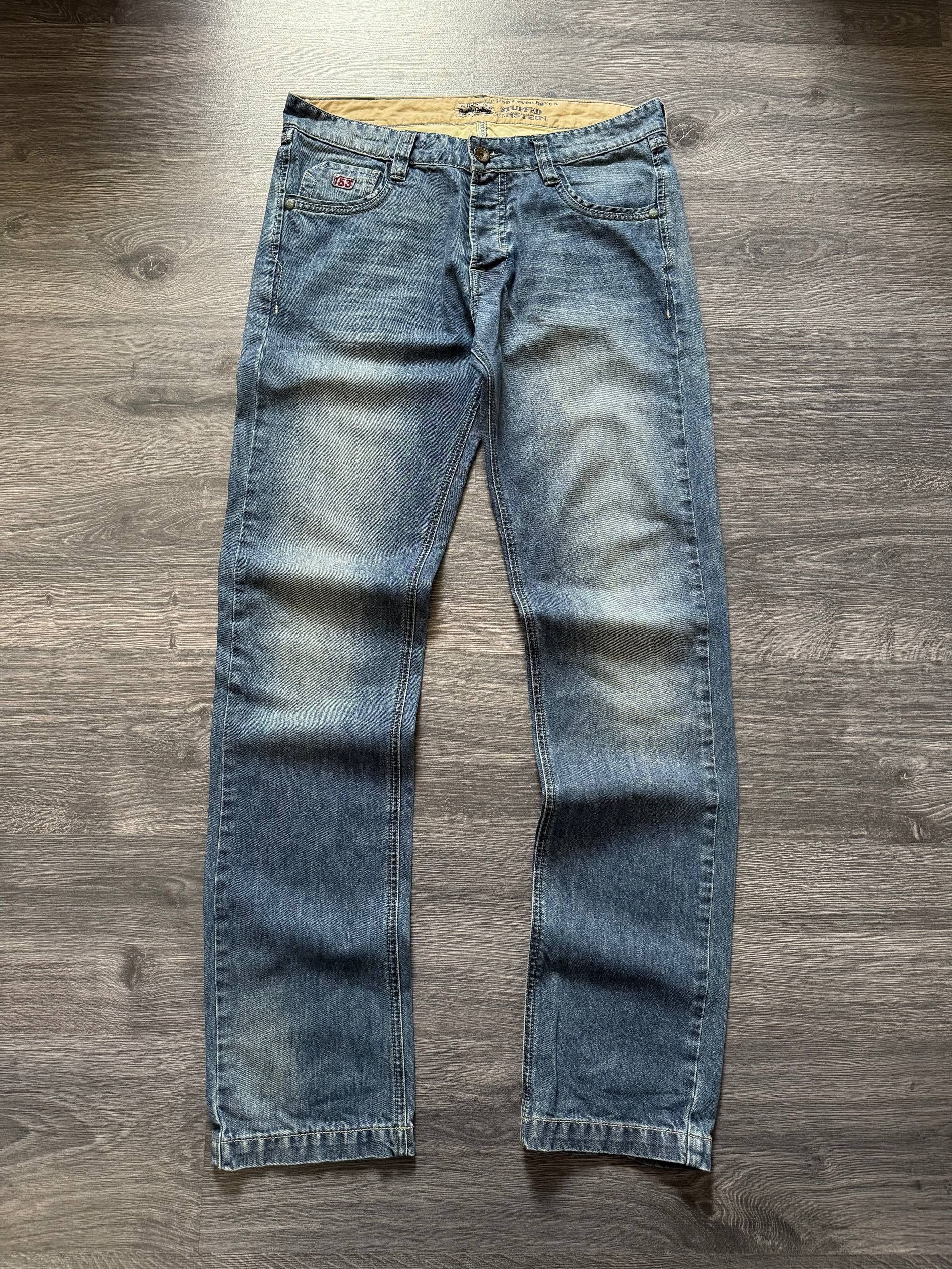 Jean Vintage Y2K Washed Denim Blue Jeans Pants Size US 33 - 1 Thumbnail