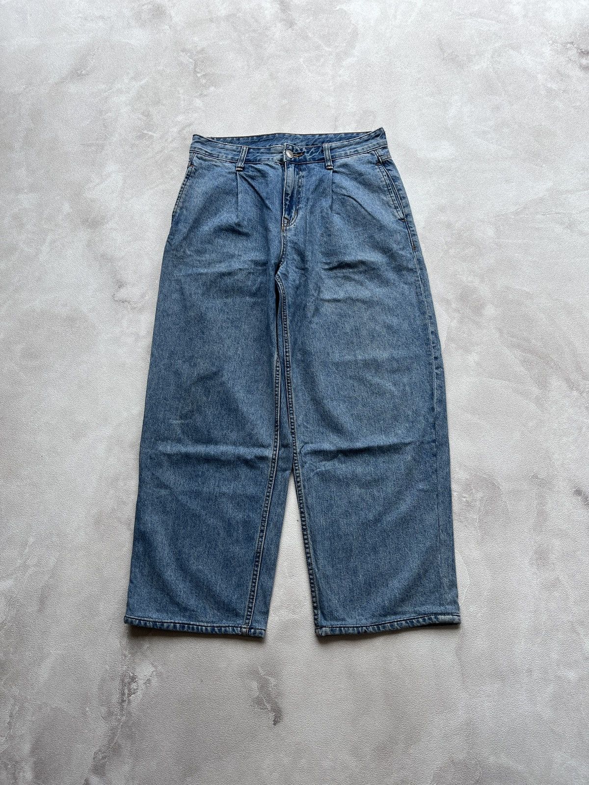 Japanese Brand Vtg Spao Baggy Jeans Light Indigo Blue Size US 30 / EU 46 - 1 Thumbnail