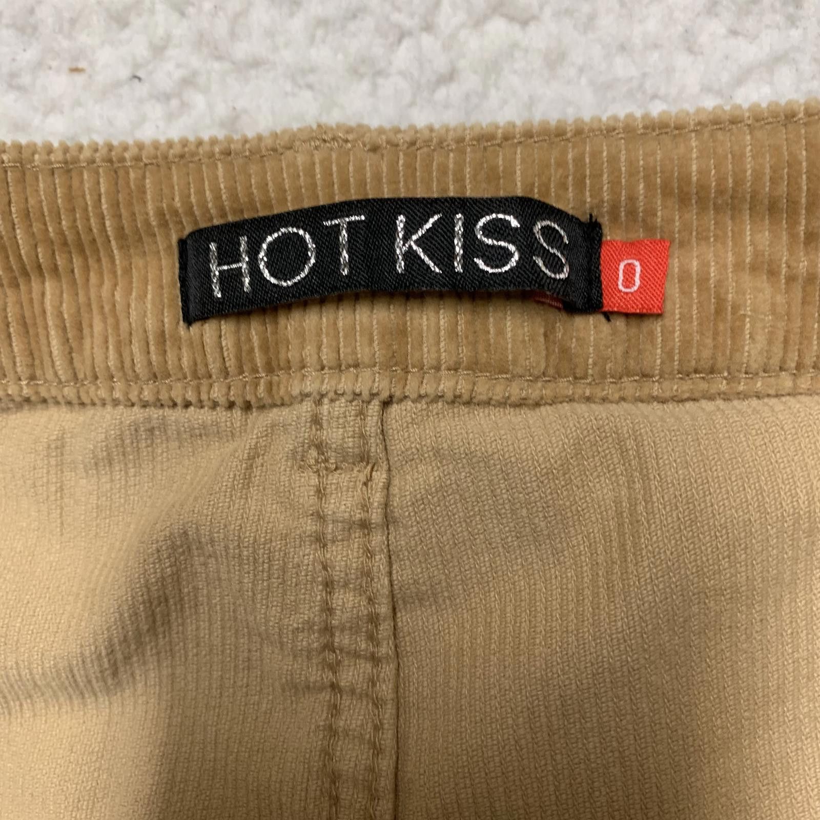 Other Hot Kiss Women's Size 0 Tan Corduroy Mini Skirt Size 25" / US 0 / IT 36 - 3 Thumbnail