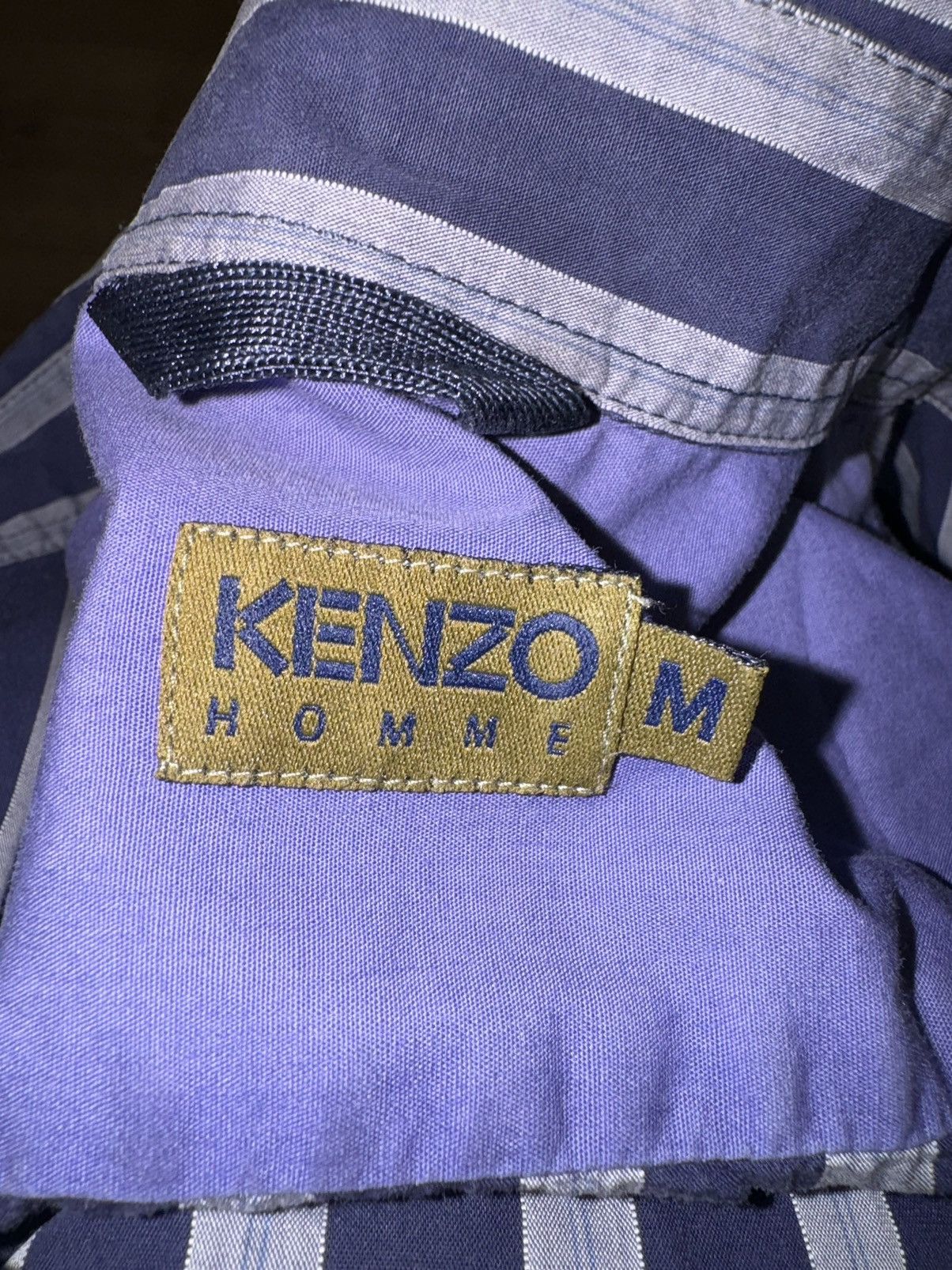 Kenzo Kenzo Homme vintage stripped shirt button up rare 90s Size US M / EU 48-50 / 2 - 3 Thumbnail