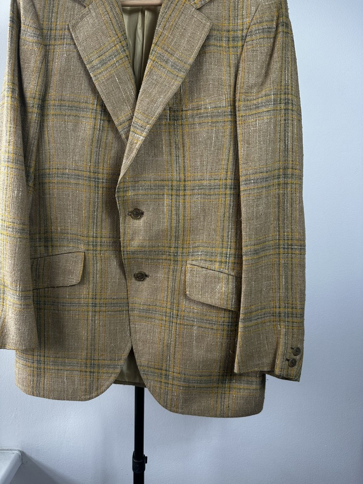 Burberry Vintage Burberrys’ Made in England Wool Jacket Mustard Size 38R - 3 Thumbnail