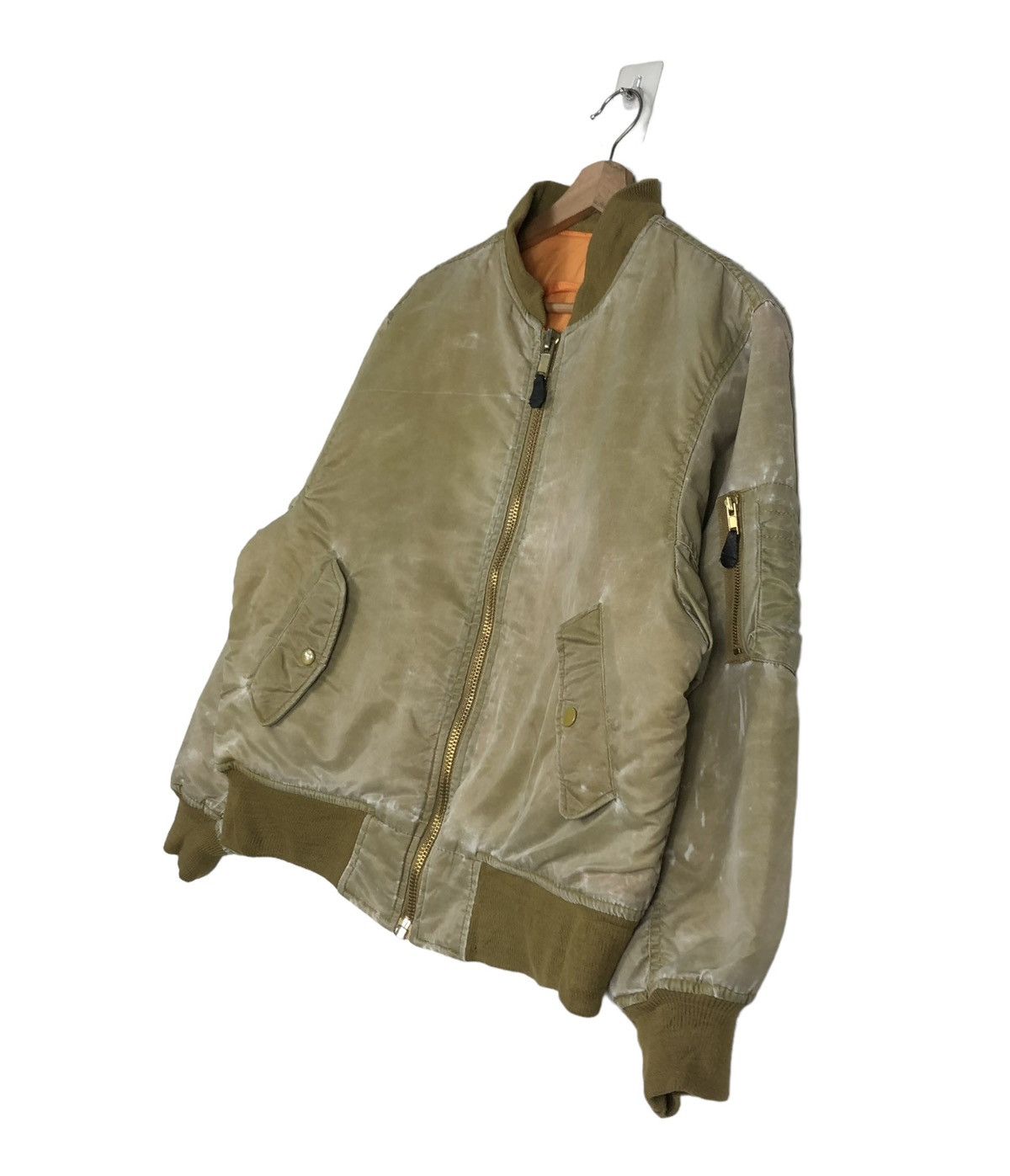 Vintage 🔥RIOT RIOT VINTAGE BOMBER JACKET MA-1 MILITARY US ARMY Size US L / EU 52-54 / 3 - 2 Thumbnail